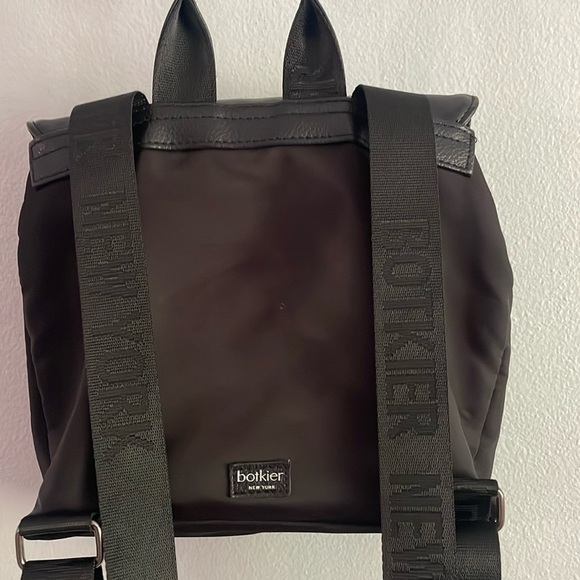 Botkier Mini Nylon and Leather Black Backpack - Picture 3 of 11